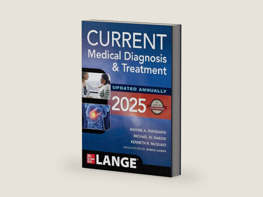 CURRENT Medical Diagnosis and Treatment 2025 by Maxine A. Papadakis | barcode:9781266266232 | source:9781266266232.jpg