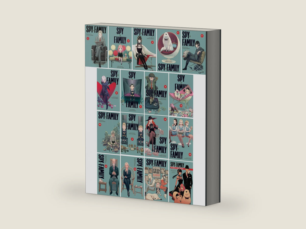 Spy x Family Complete 17 Book Series (Vol. 1-15 + Official Guide + Spy x Family Portrait) Manga Set, by Tatsuya Endo (17 Books) by Tatsuya Endo