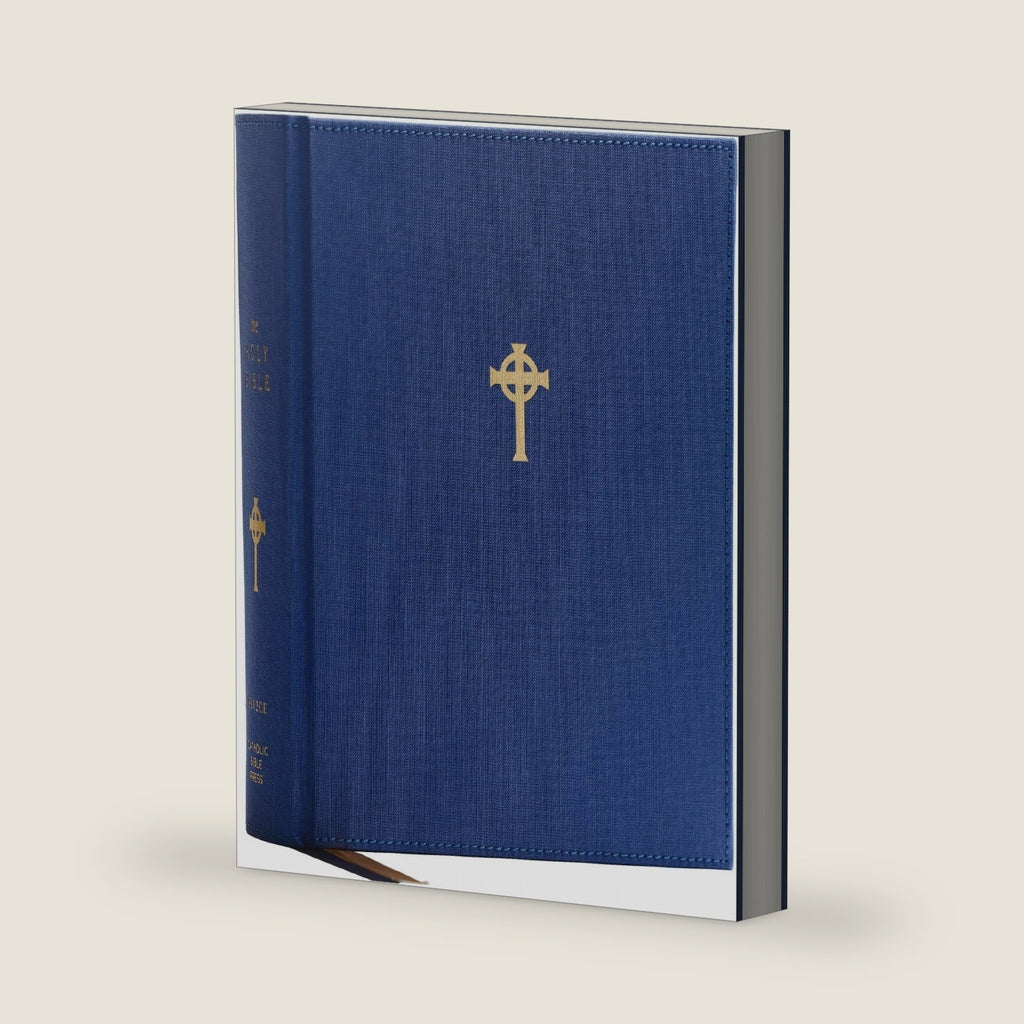 RSV2CE Catholic Bible, Journal Edition, Blue Cloth over Board, Comfort Print by Catholic Bible Press
