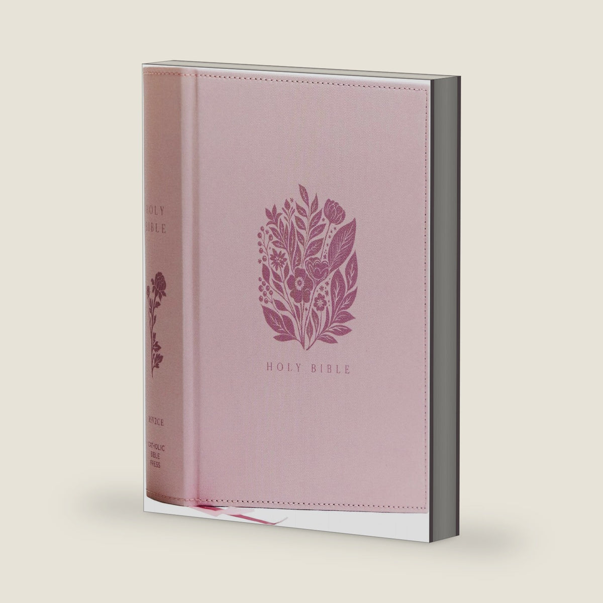 RSV2CE Catholic Bible, Journal Edition, Pink Cloth over Board, Comfort Print by Catholic Bible Press