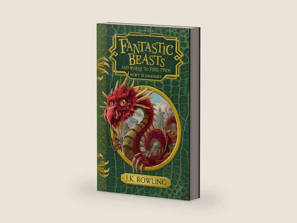 Fantastic beasts and where to find them: hogwarts library book by JK Rowling | barcode:9781408896945 | source:9781408896945-right-three-quarter.jpg