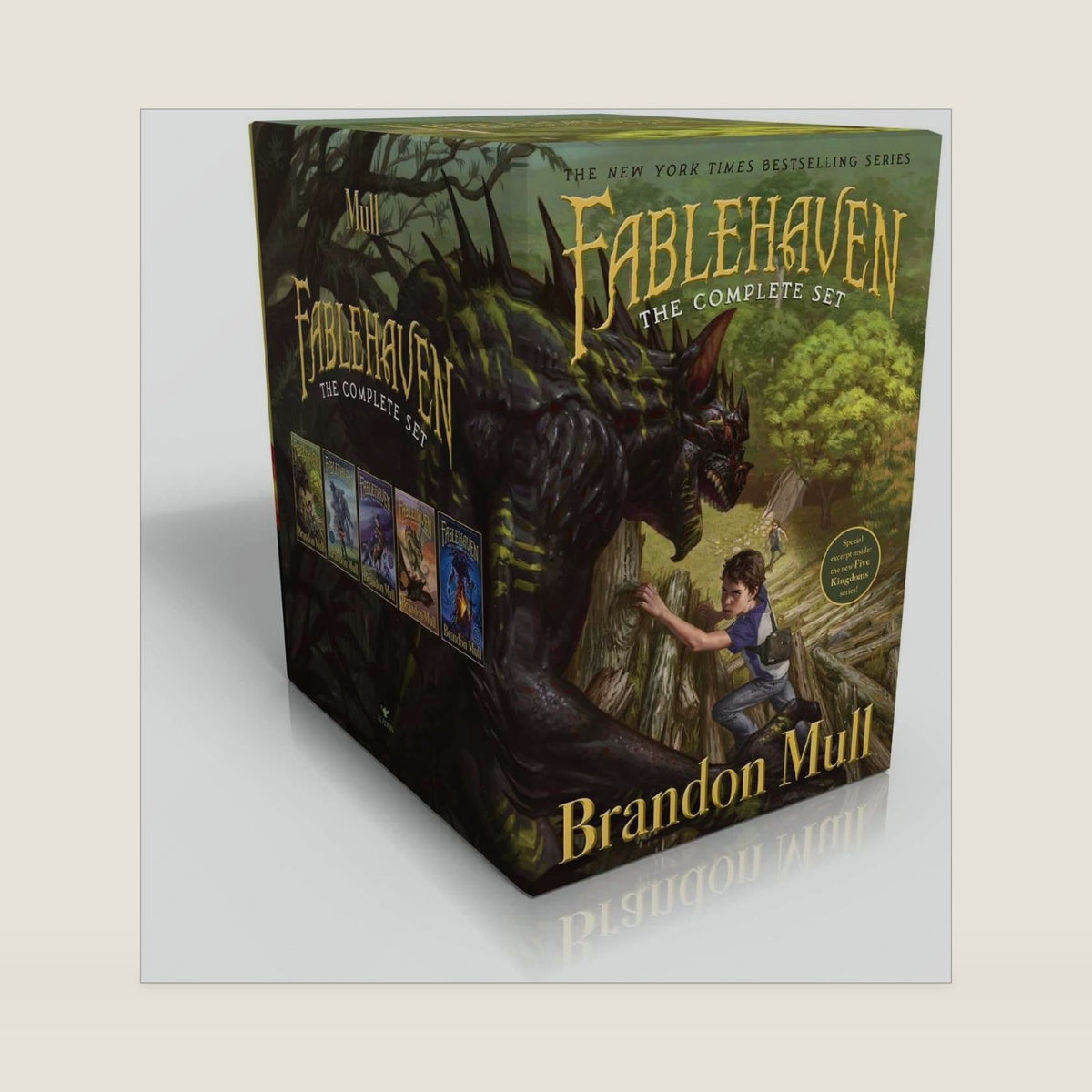 Fablehaven Complete Set (Boxed Set): Fablehaven; Rise of the Evening Star; Grip of the Shadow Plague; Secrets of the Dragon Sanctuary; Keys to the Demon Prison by Brandon Mull