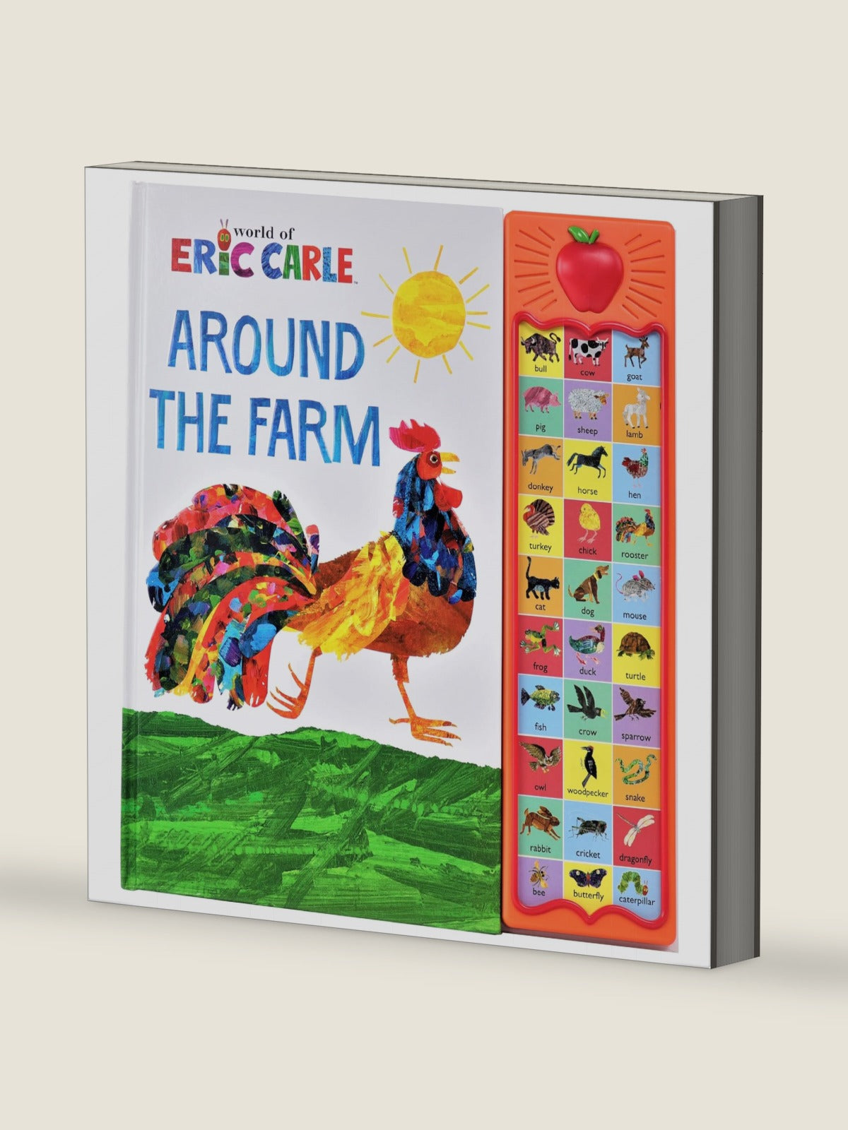 World of Eric Carle, Around the Farm 30-Button Animal Sound Book - Great for First Words - PI Kids by PI Kids