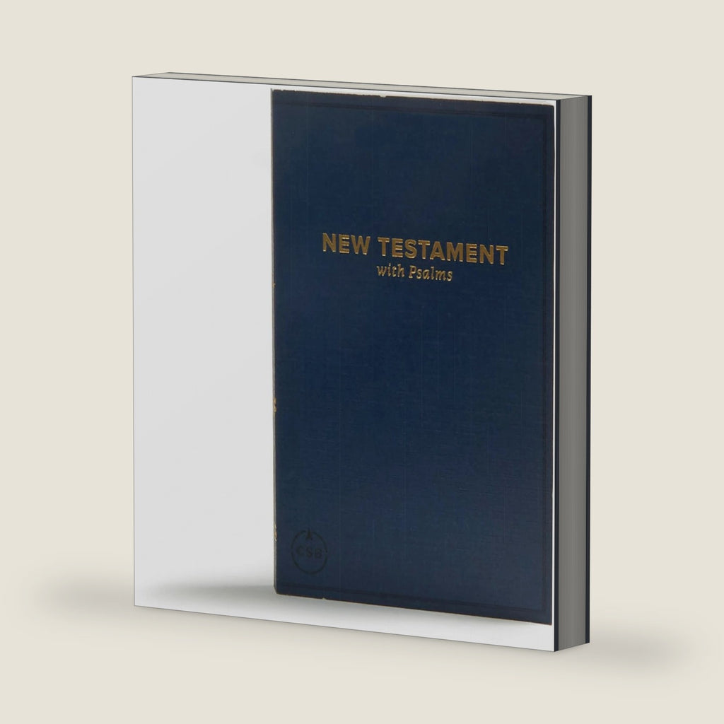 CSB Pocket New Testament With Psalms-Navy Softcover by CSB Bibles by Holman