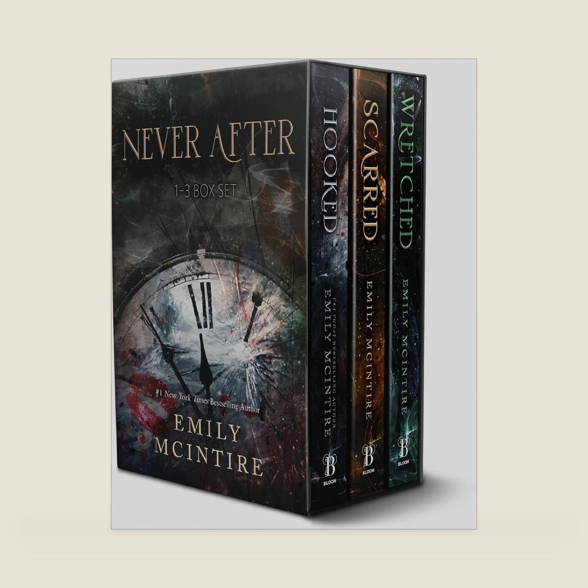 Never After Series Boxed Set, Books 1-3: Hooked, Scarred, and Wretched by Emily McIntire