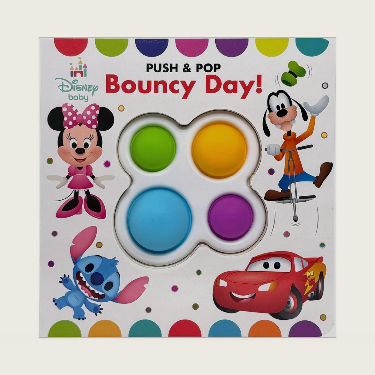 Baby Mickey, Minnie Mouse, Cars, Stitch, and More! - Bouncy Day! Push & Pop - Tactile Fidget Toy Play - PI Kids by PI Kids