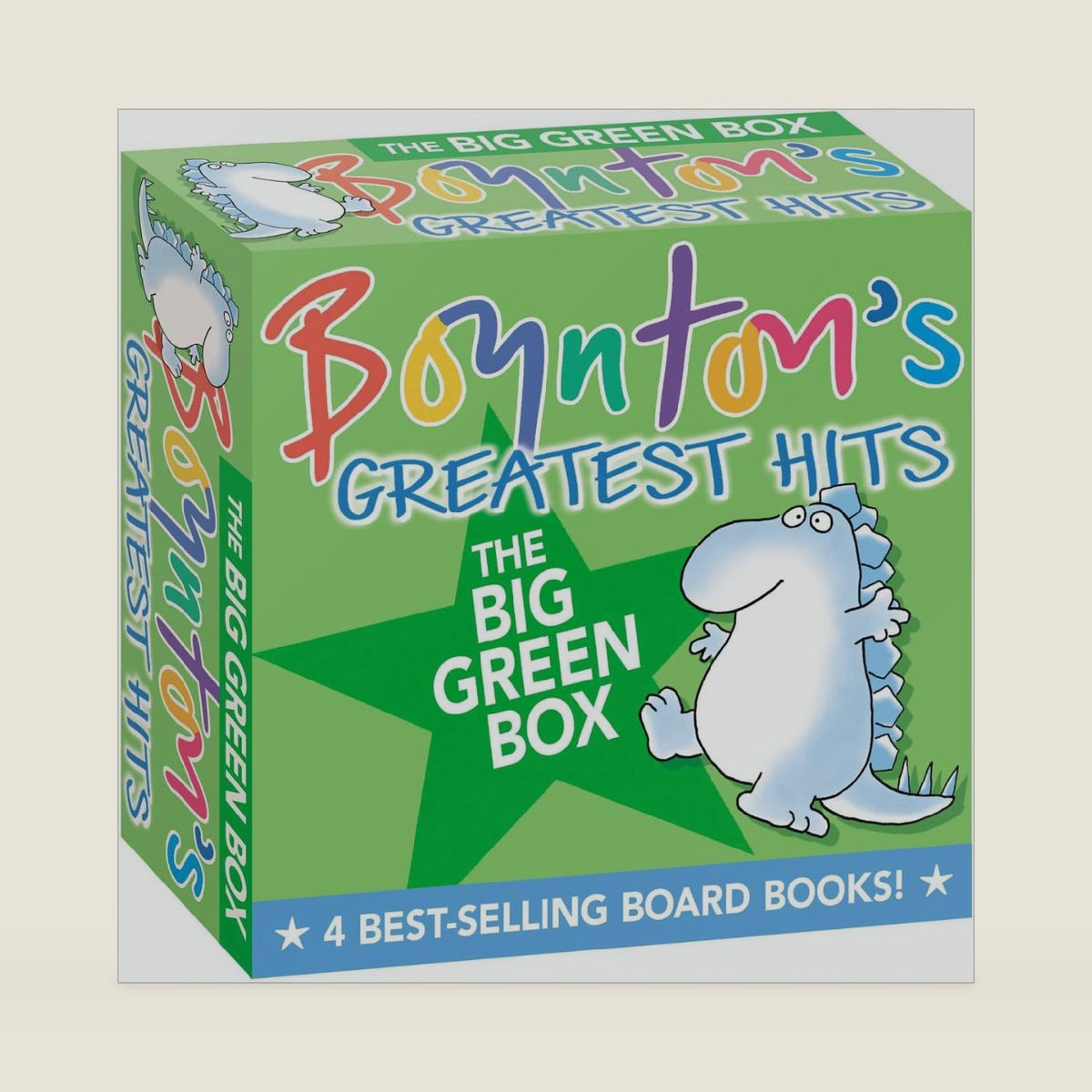 Boynton's Greatest Hits The Big Green Box (Boxed Set): Happy Hippo, Angry Duck; But Not the Armadillo; Dinosaur Dance!; Are You A Cow? by Sandra Boynton