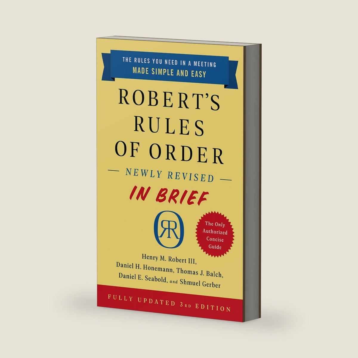 Robert's Rules of Order Newly Revised In Brief, 3rd edition by Henry M. Robert III