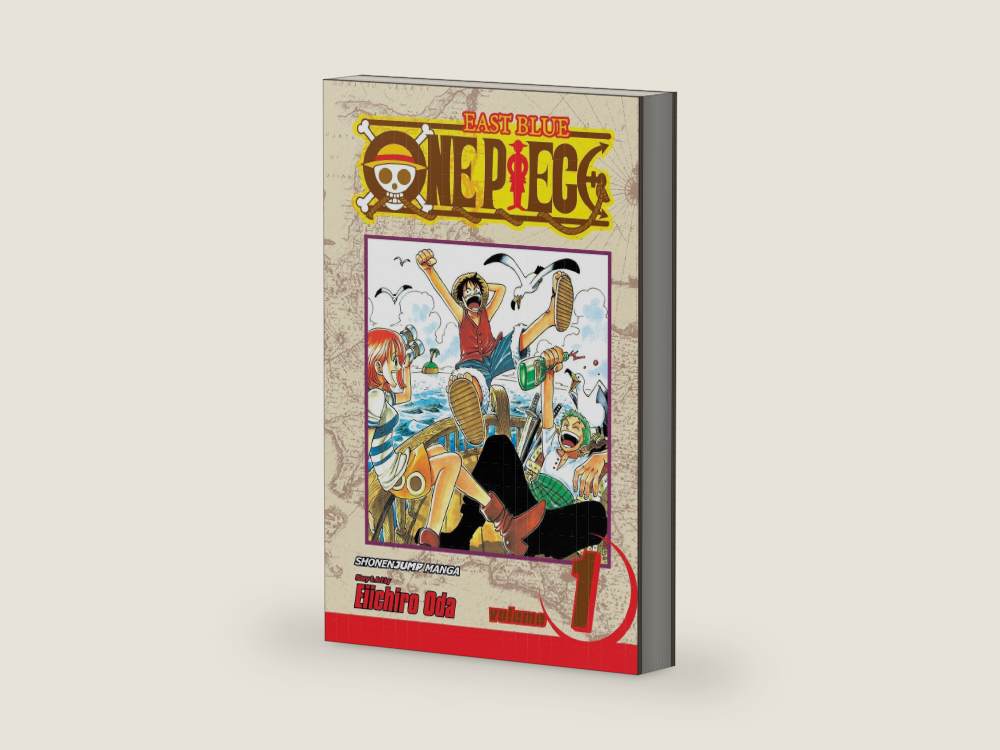 One Piece, Vol. 1: Romance Dawn by Eiichiro Oda | barcode:9781569319017 | source:9781569319017-right-three-quarter.jpg
