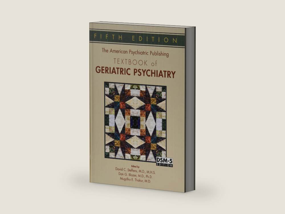 The American Psychiatric Publishing Textbook of Geriatric Psychiatry by M.d. Steffens, David C. | barcode:9781585624843 | source:9781585624843-right-three-quarter.jpg
