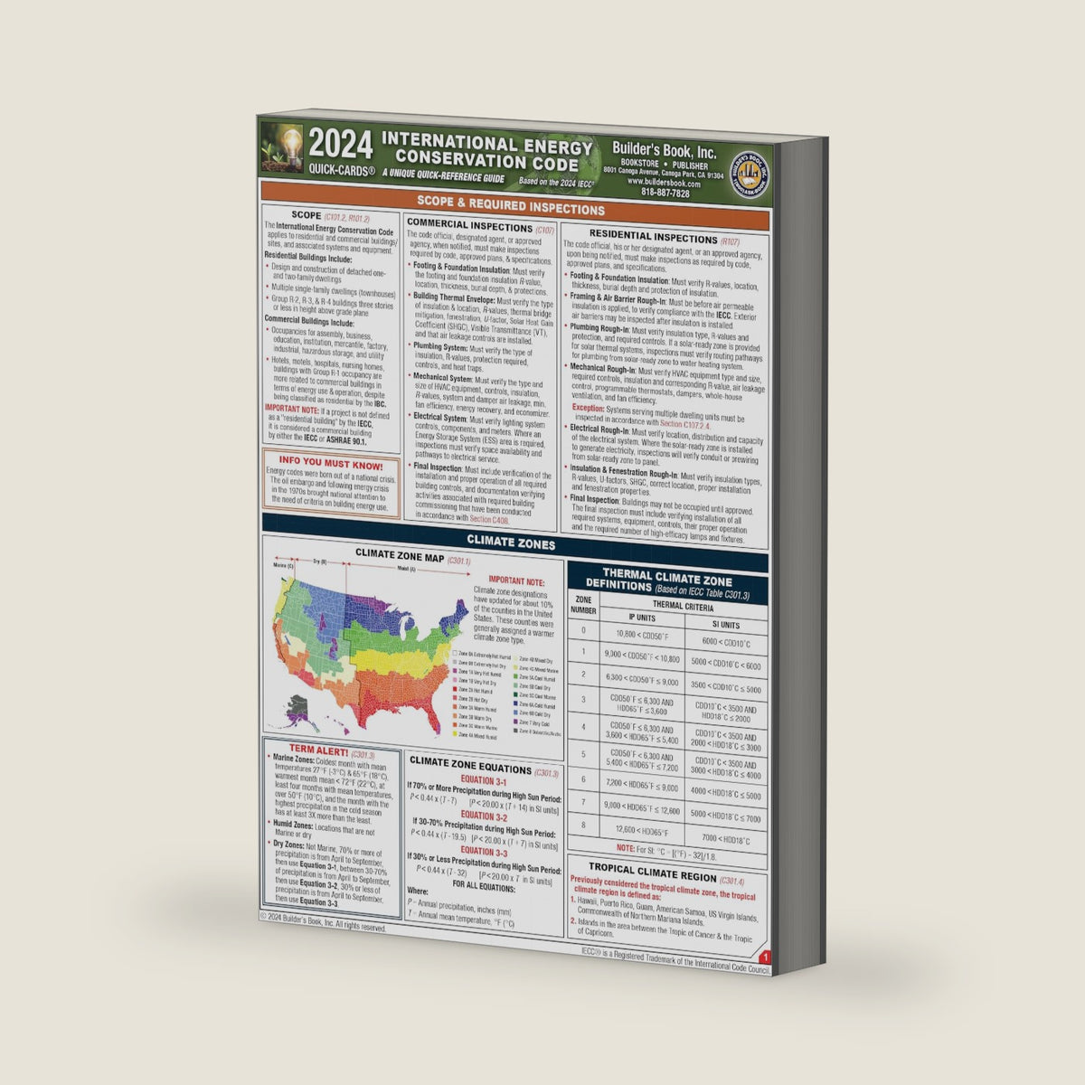 2024 International Energy Conservation Code Quick-Card by Yenny Sanchez