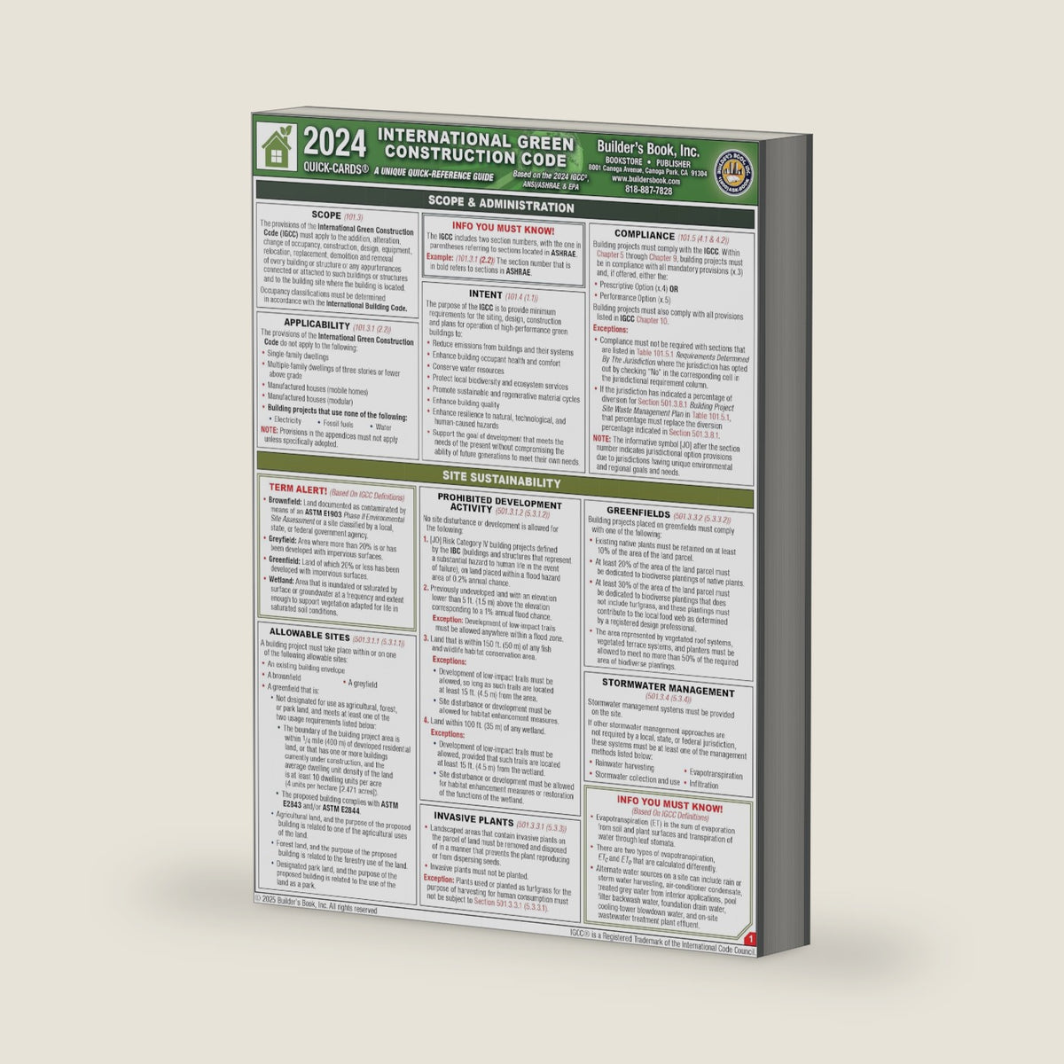 2024 International Green Construction Code Quick-Card by Yenny Sanchez