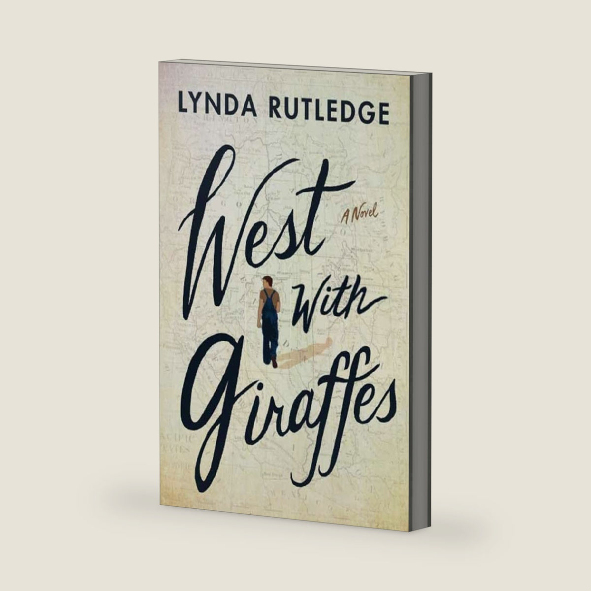 West With Giraffes (Center Point Large Print) by Lynda Rutledge