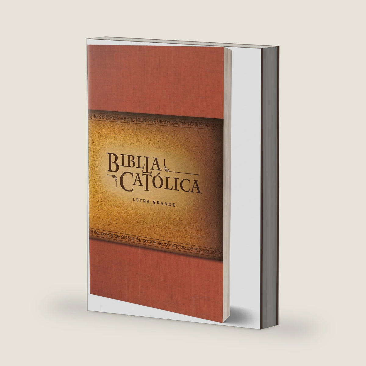 La Biblia Católica: Tapa blanda, tamaño grande, letra grande. Rústica, roja / Catholic Bible (Spanish Edition) by Biblia de América