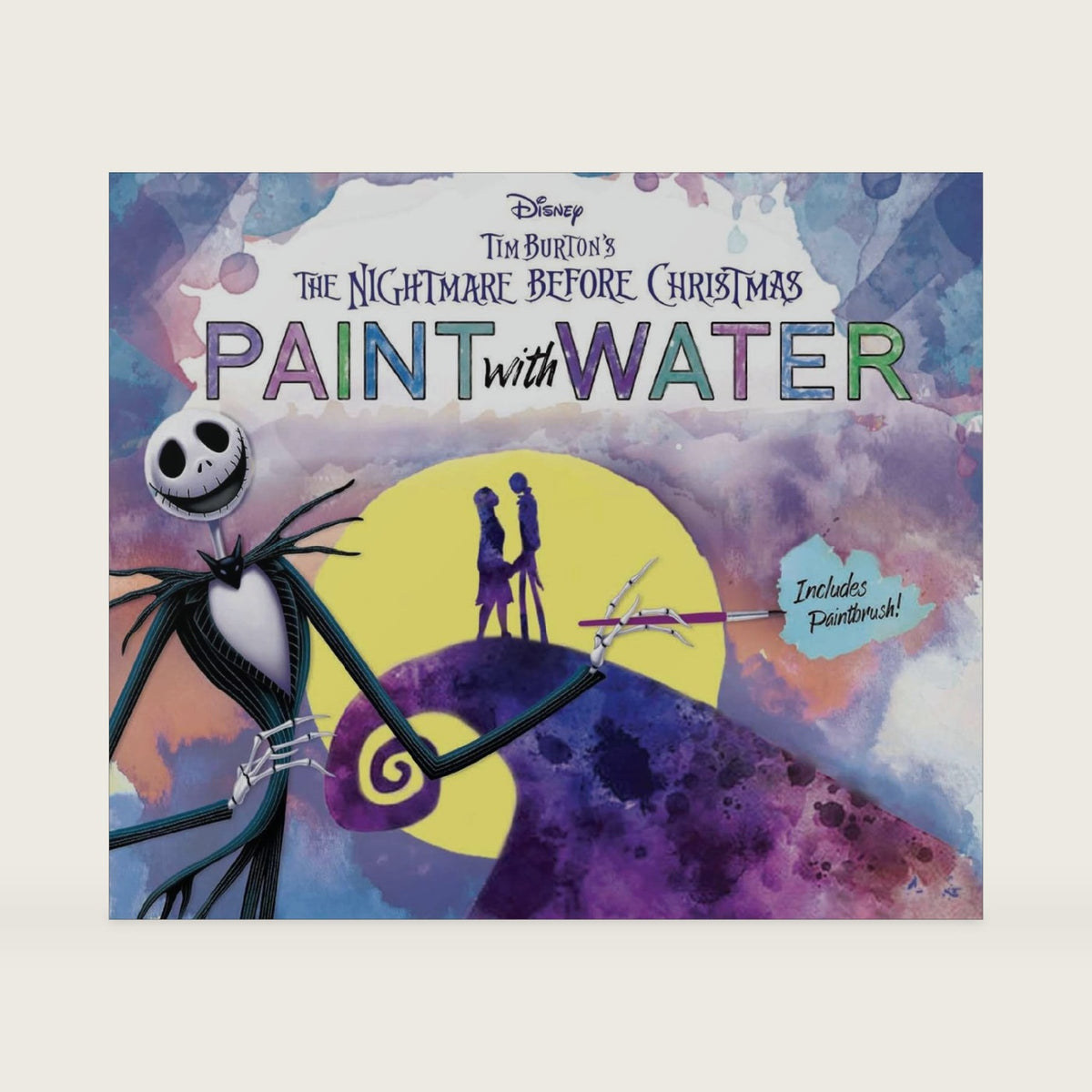 Disney Tim Burton's The Nightmare Before Christmas Paint with Water - Officially Licensed by Editors of Thunder Bay Press