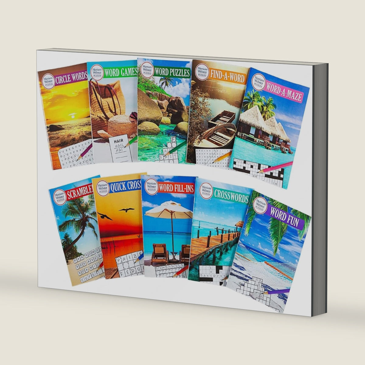 Merriam-Webster Puzzles 10 Booklet Set (Brain Games) by Publications International Ltd.