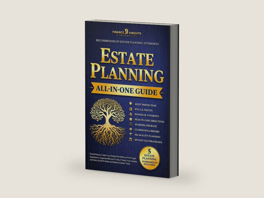 Estate Planning (All-in-One): Everything to Create Your Estate Plan Without Prior Legal Experience. Organize Wills and Trusts, Protect Your Assets and Heirs, Avoid Probate and Reduce Estate Taxes. by Finance Knights Publications | barcode:9781787935730 | source:9781787935730-right-three-quarter.jpg