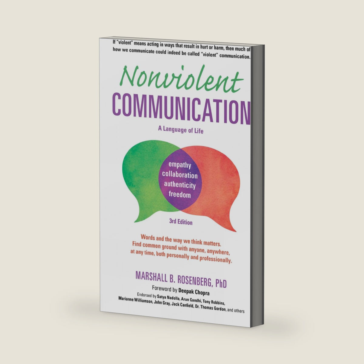 Nonviolent Communication: A Language of Life: Life-Changing Tools for Healthy Relationships (Nonviolent Communication Guides) by Arun B. Gandhi