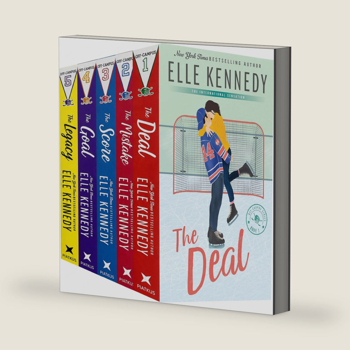Off-Campus Series: 5-Book Collection Set by Elle Kennedy | The Deal, The Mistake, The Score, Goal & Legacy by Elle Kennedy