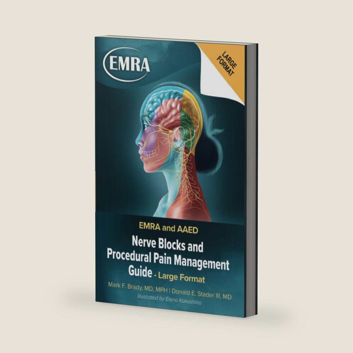 EMRA and AAED Nerve Blocks and Procedural Pain Management Guide LARGE FORMAT by Mark F. Brady