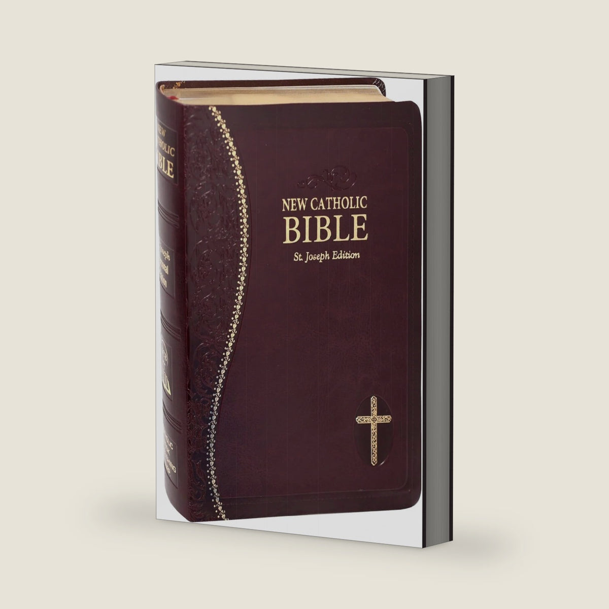 New Catholic Bible Medium Print Dura Lux (Burgundy) Catholic Book Publishing Corp. by Catholic Book Publishing Corp.
