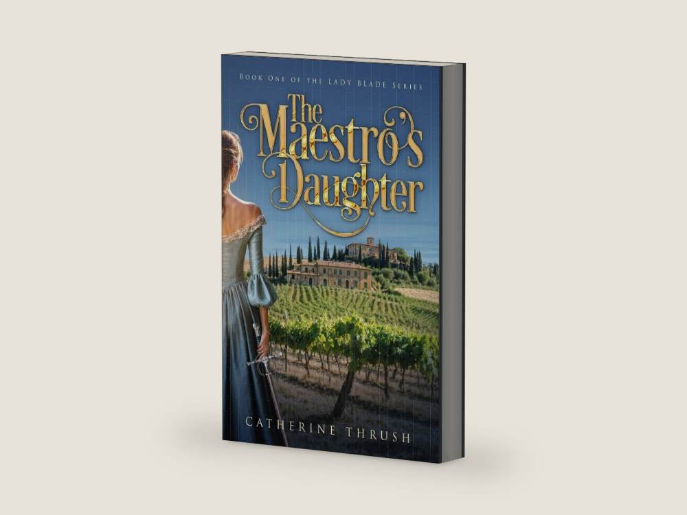 The Maestro's Daughter (The Lady Blade Series) by Catherine Thrush | barcode:9781954686182 | source:9781954686182-right-three-quarter.jpg