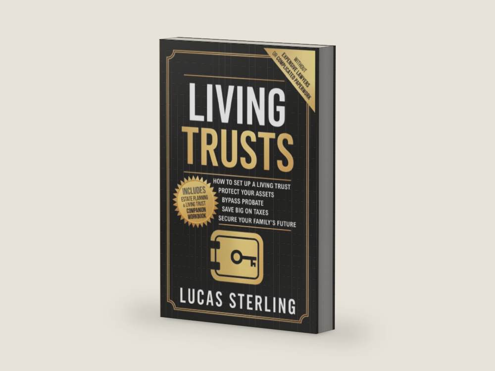 Living Trusts: How to Set Up a Living Trust, Protect Your Assets, Bypass Probate, Save Big on Taxes, and Secure Your Family’s Future Without Expensive ... Money: A Personal Finance Books Collection) by Lucas Sterling | barcode:9781970839098 | source:9781970839098-right-three-quarter.jpg