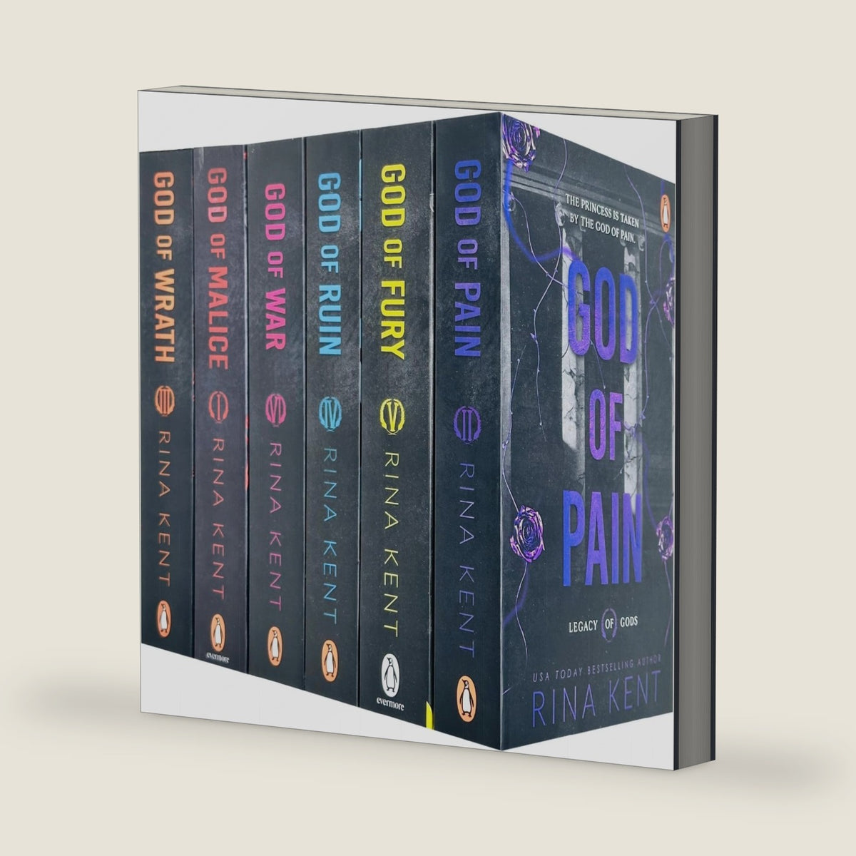 Legacy of Gods Series Collection 6 Books Set By Rina Kent (God of Pain, God of Fury, God of Ruin, God of War, God of Malice & God of Wrath) by Rina Kent