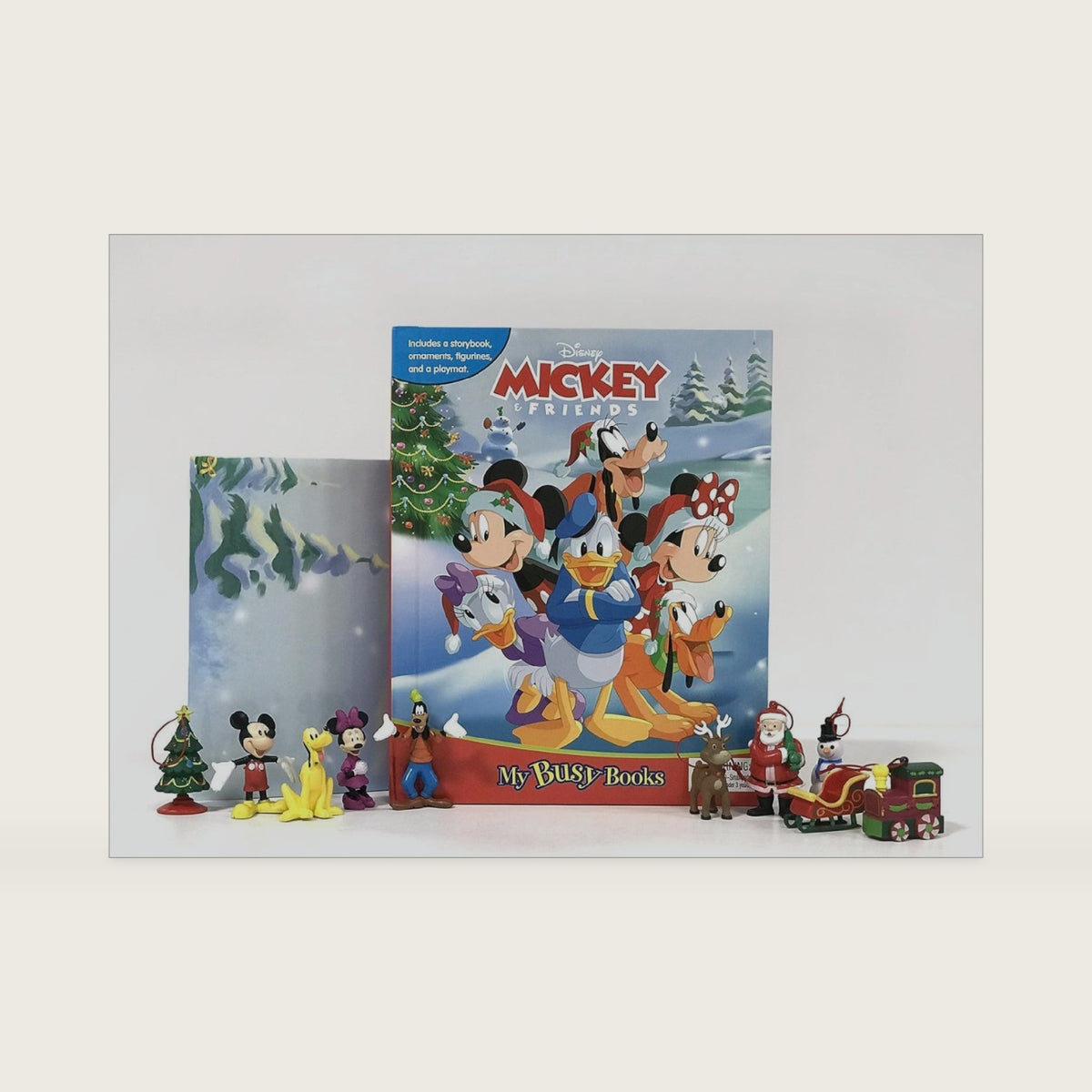 Disney Mickey's Christmas My Busy Books - Storybook, 10 figurines, playmat by Phidal Publishing Inc.