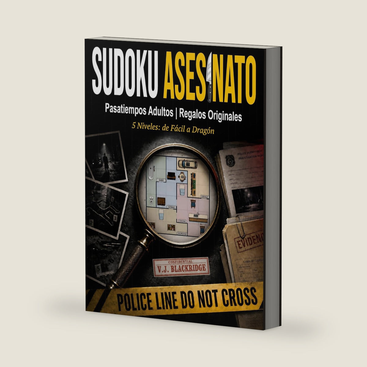 Sudoku Asesinato: 5 Niveles: de Fácil a Dragón | Pasatiempos Adultos | Regalos Originales (Spanish Edition) by V.J. BLACKRIDGE