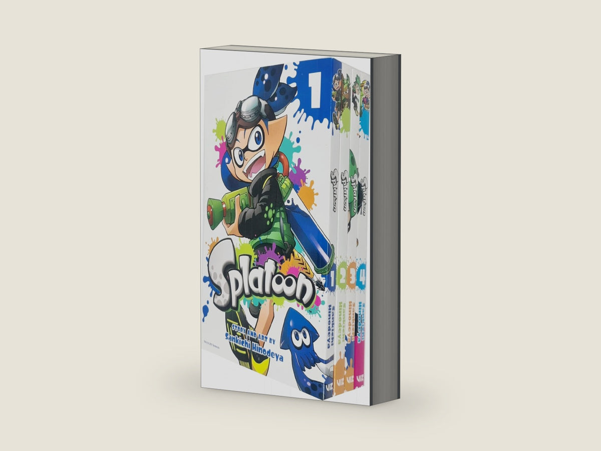 Splatoon manga vol 1-4 collection 4 books set by sankichi hinodeya by Sankichi Hinodeya