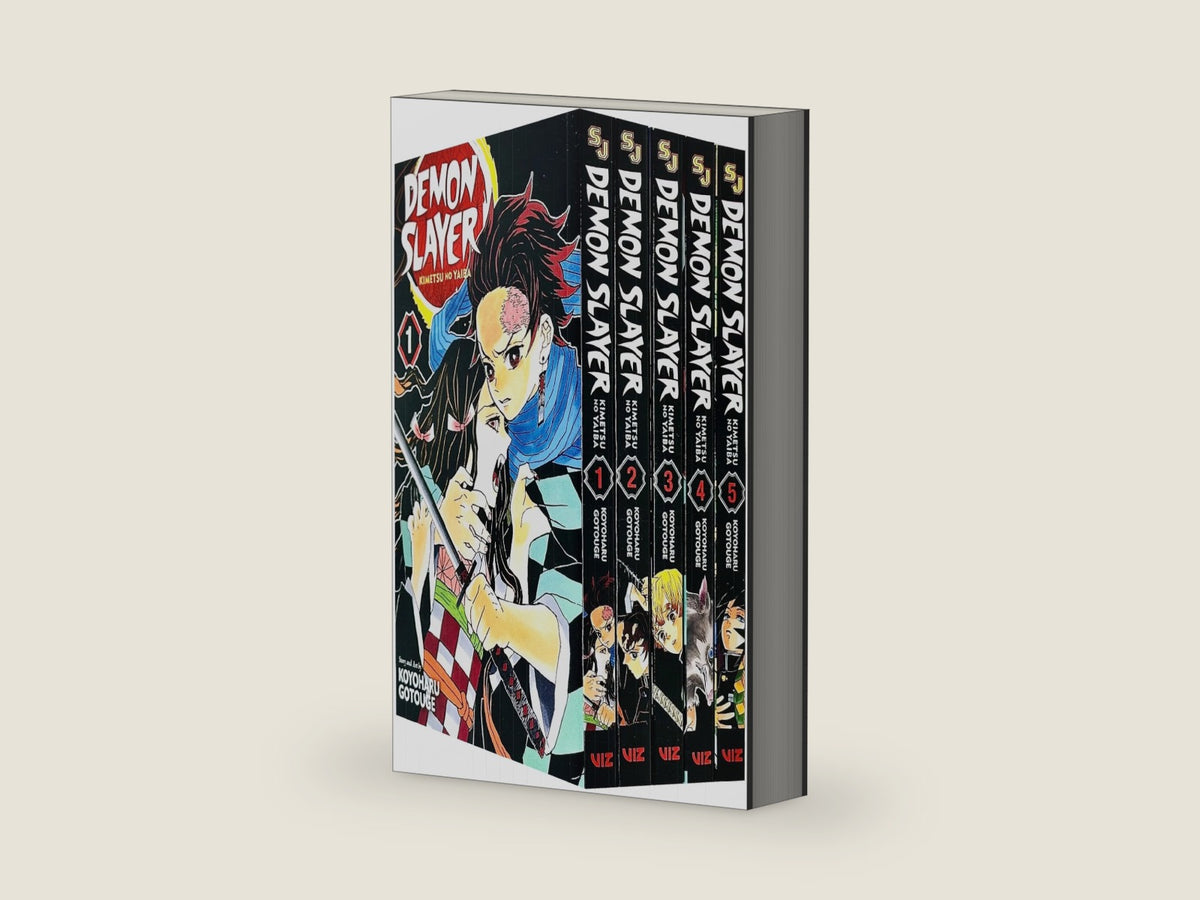 Demon Slayer: Kimetsu no Yaiba Vol-1-5 Books Collection set by Koyoharu Gotouge