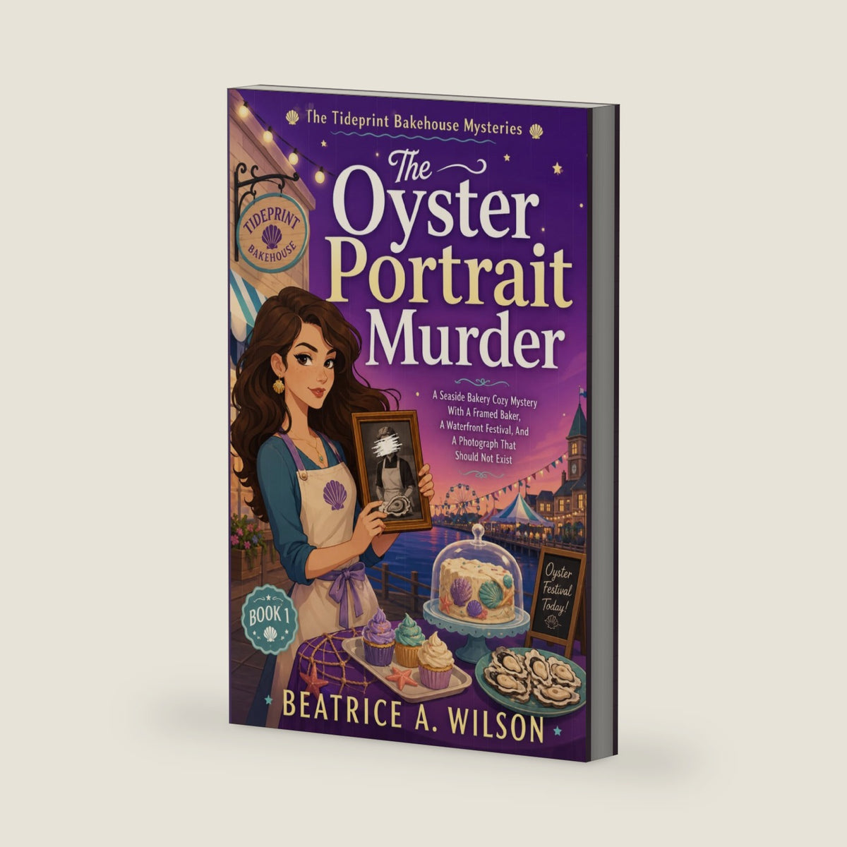 The Oyster Portrait Murder: A Seaside Bakery Cozy Mystery With A Framed Baker, A Waterfront Festival, And A Photograph That Should Not Exist (The Tideprint Bakehouse Mysteries) by Beatrice A. Wilson
