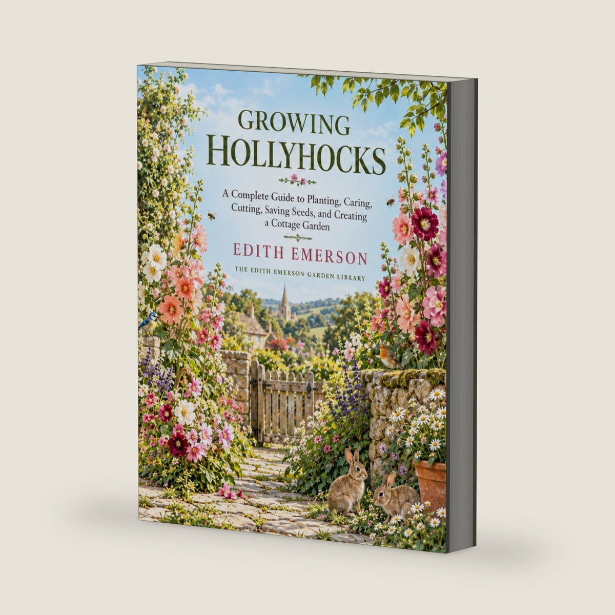 Growing Hollyhocks: A Complete Guide to Planting, Caring, Cutting, saving Seeds, and Creating a Cottage Garden, (The Edith Emerson Garden Library) by Edith A Emerson