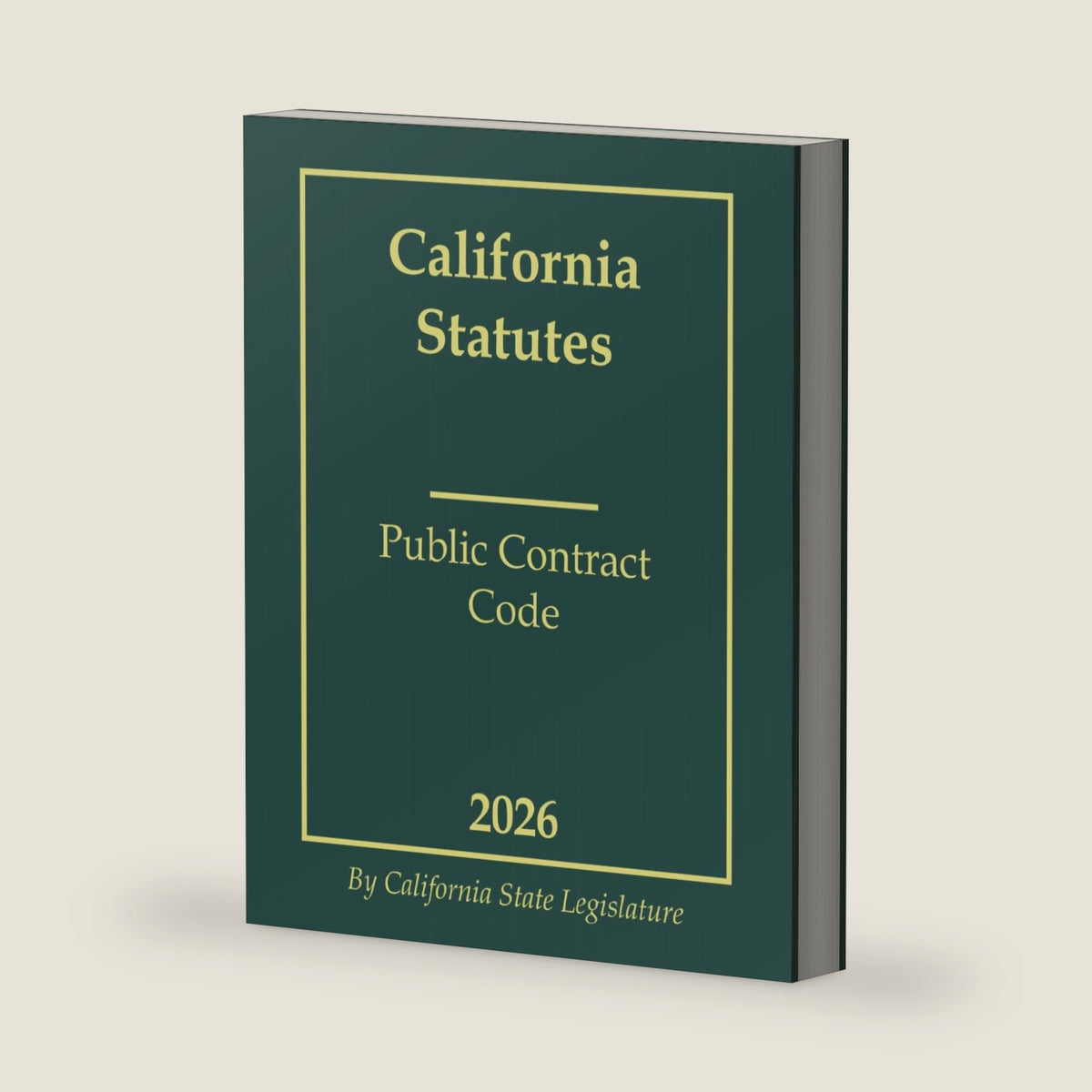 California Statutes - Public Contract Code 2026 by California State Legislature