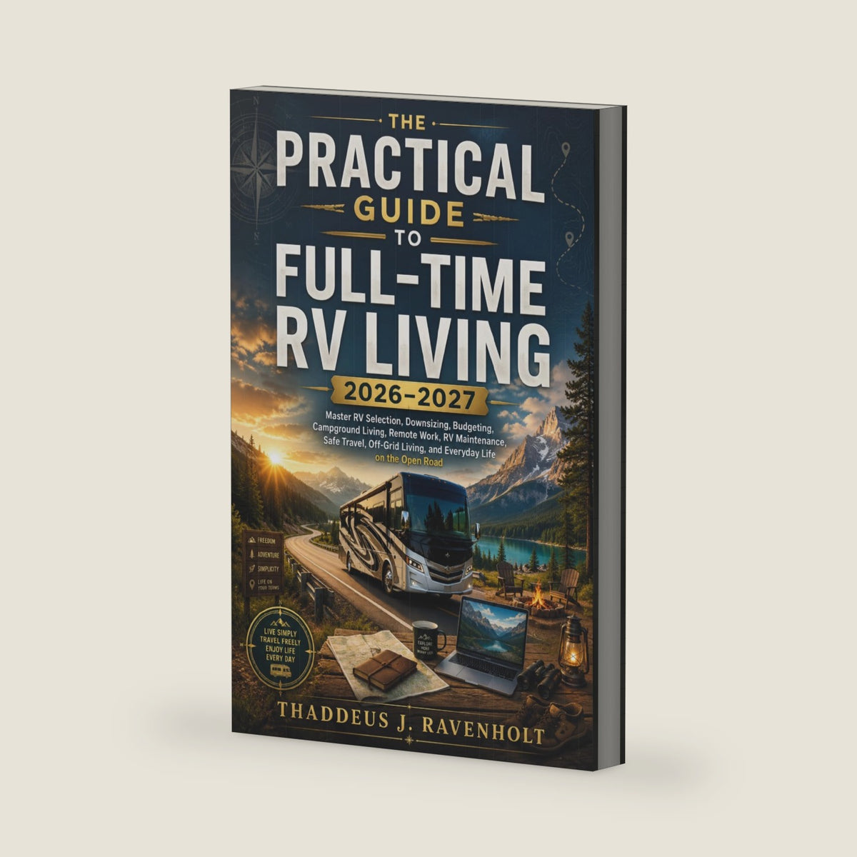 The Practical Guide to Full-Time RV Living 2026–2027: Master RV Selection, Downsizing, Budgeting, Campground Living, Remote Work, RV Maintenance, Safe Travel, Off-Grid Living, and Everyday Life on the by Thaddeus J. Ravenholt