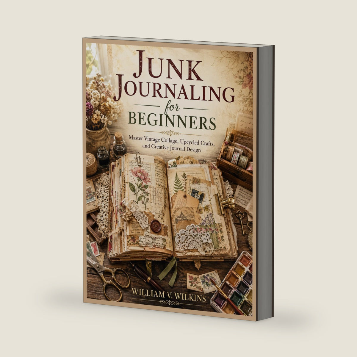 Junk Journaling for Beginners: Master Vintage Collage, Upcycled Crafts, and Creative Journal Design by William V. Wilkins