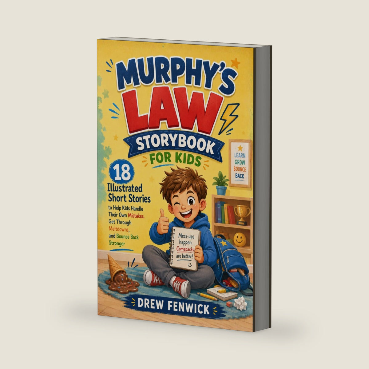 Murphy's Law Storybook for Kids: 18 Illustrated Short Stories to Help Kids Handle Their Own Mistakes, Get Through Meltdowns, and Bounce Back Stronger (The Murphy's Law Books Series) by Drew Fenwick