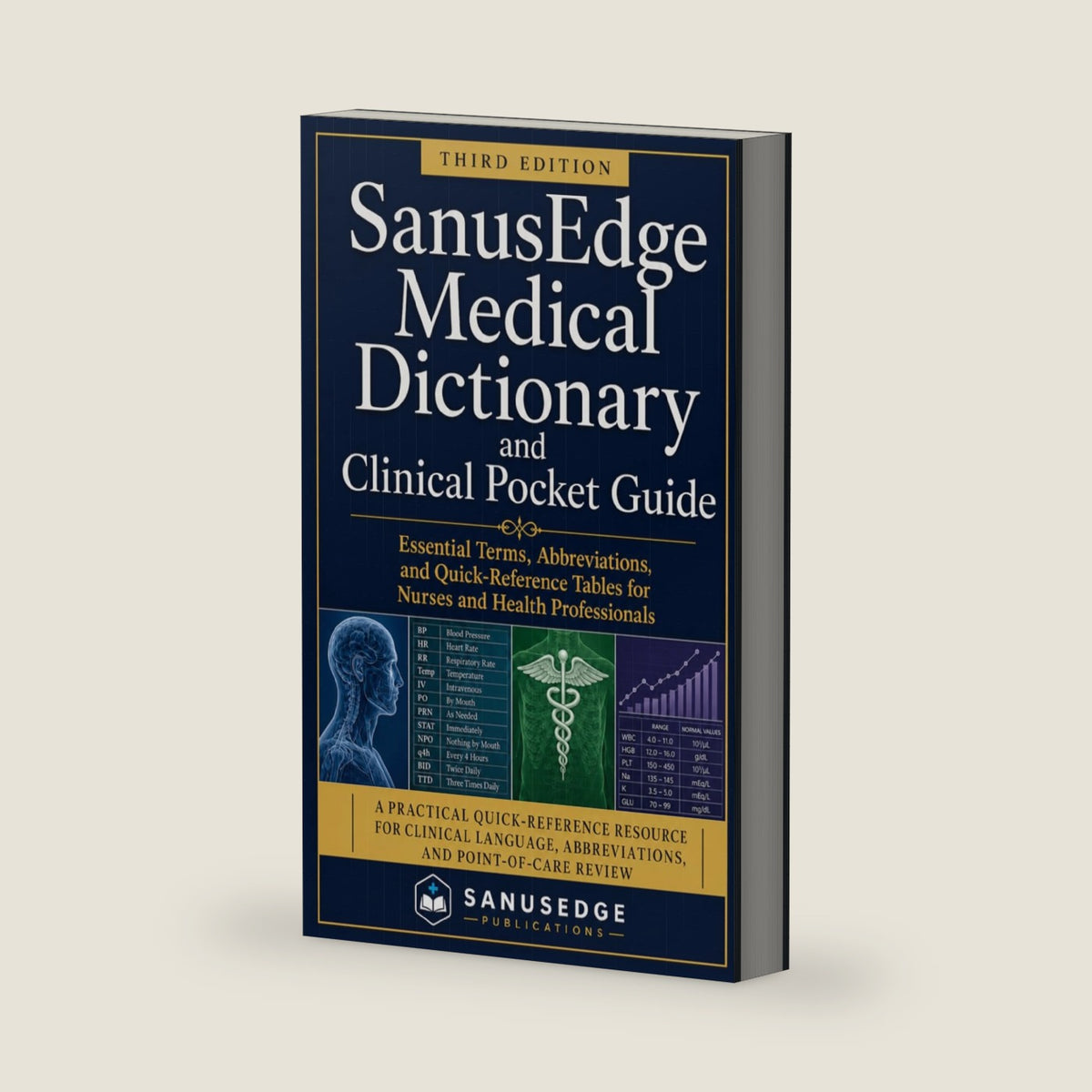 SanusEdge Medical Dictionary and Clinical Pocket Guide: Essential Terms, Abbreviations, and Quick-Reference Tables for Nurses and Health Professionals by SanusEdge Publications