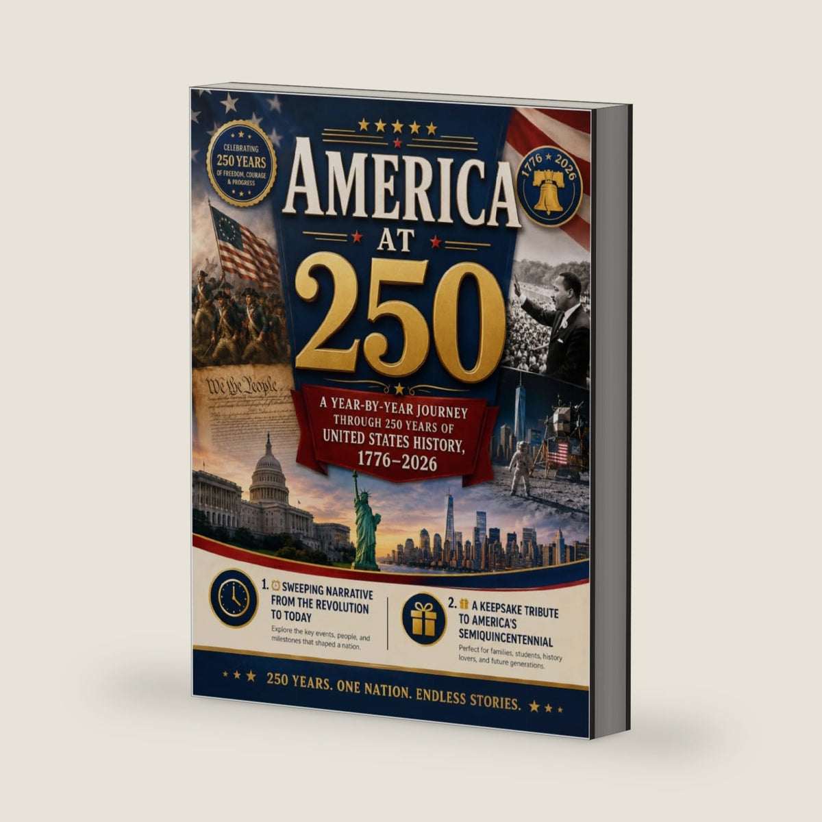 America at 250: A YEAR-BY-YEAR JOURNEY THROUGH 250 YEARS OF UNITED STATES HISTORY, 1776–2026 by Crumbley Couch