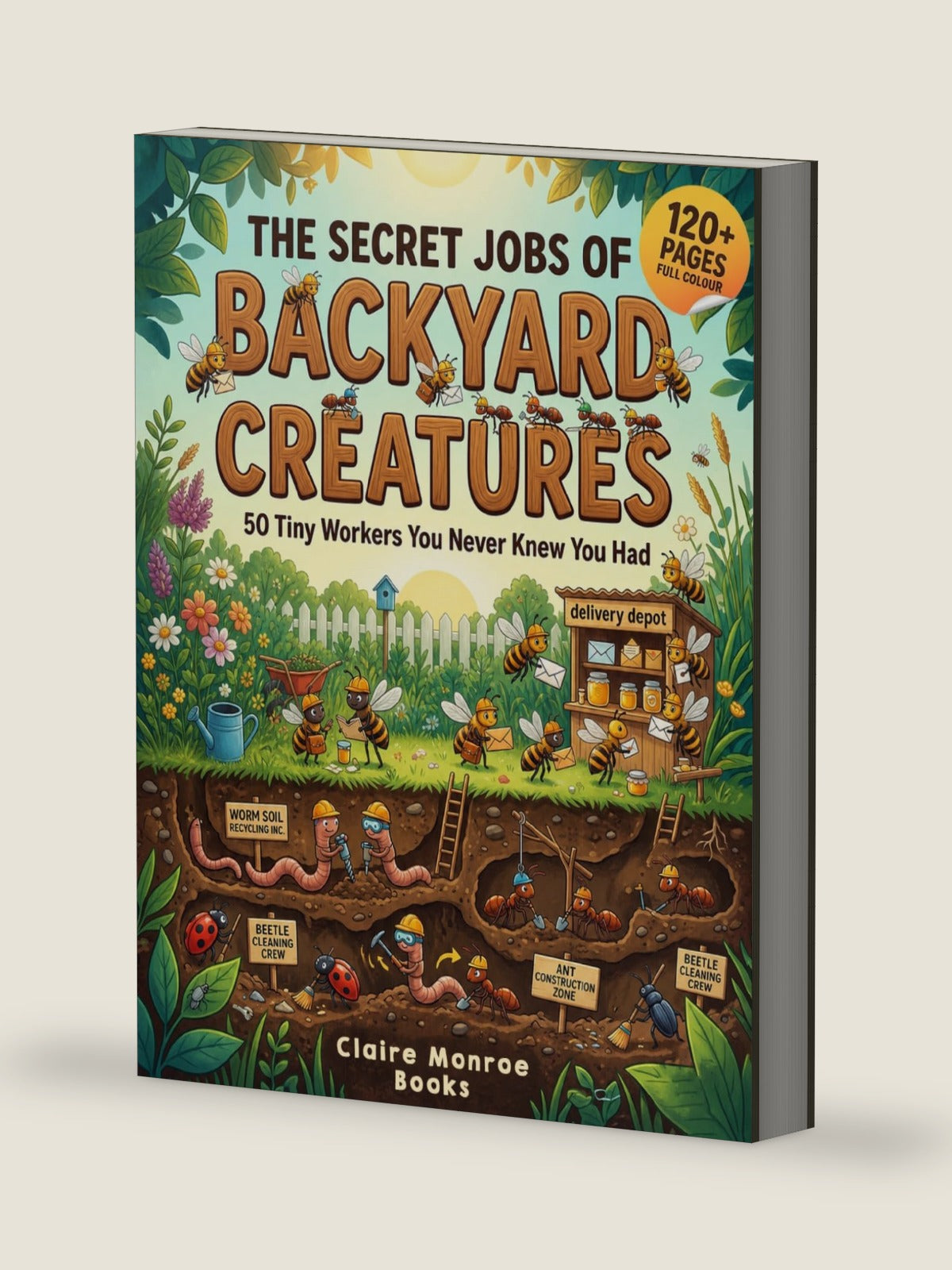 The Secret Jobs of Backyard Creatures For Kids Aged 6 to 10: An Illustrated Fun Animal Encyclopedia To Learn About Nature (Secret Animal Jobs) by Claire Monroe