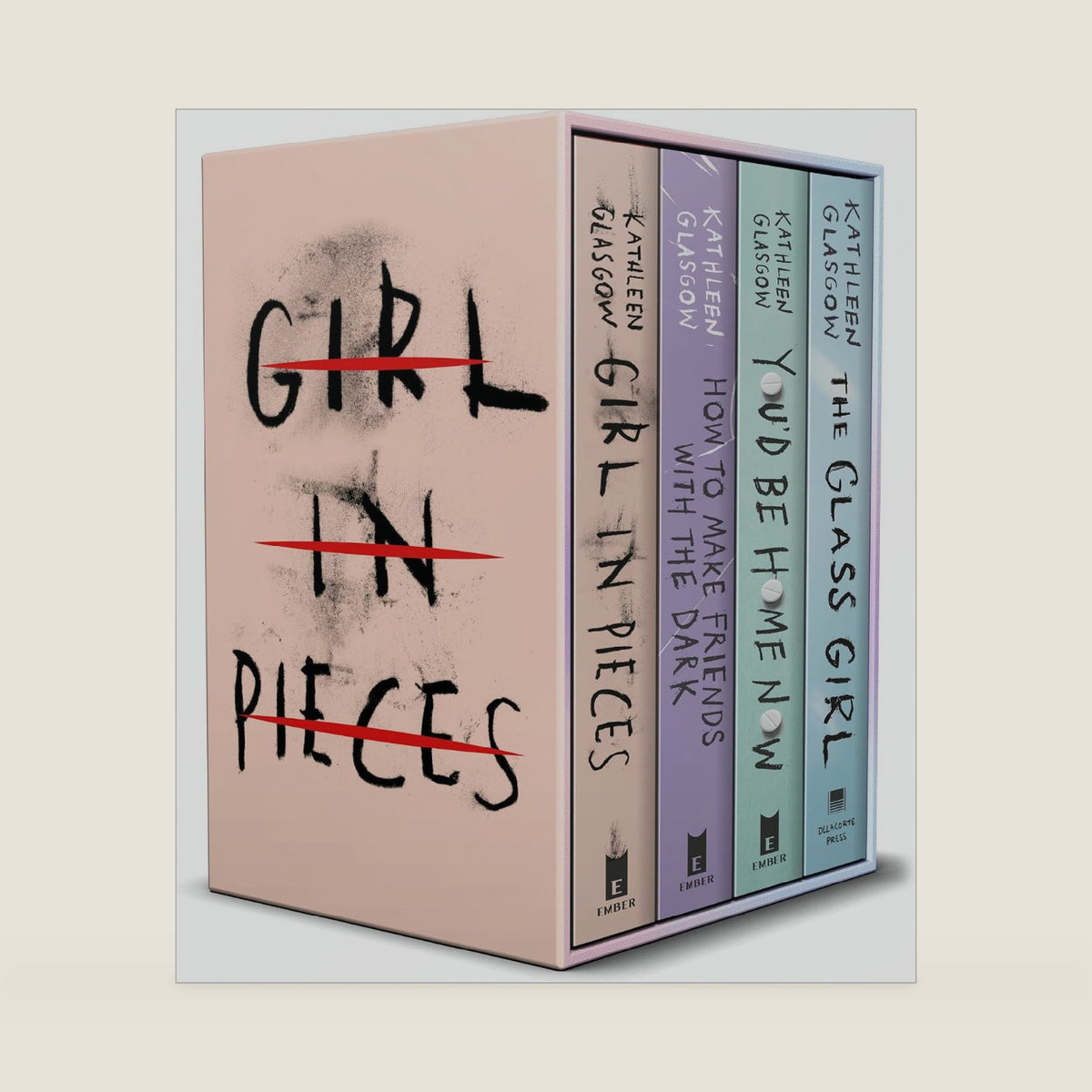 Kathleen Glasgow 4-Book Boxed Set: Girl in Pieces; How to Make Friends with the Dark; You'd Be Home Now; The Glass Girl by Kathleen Glasgow