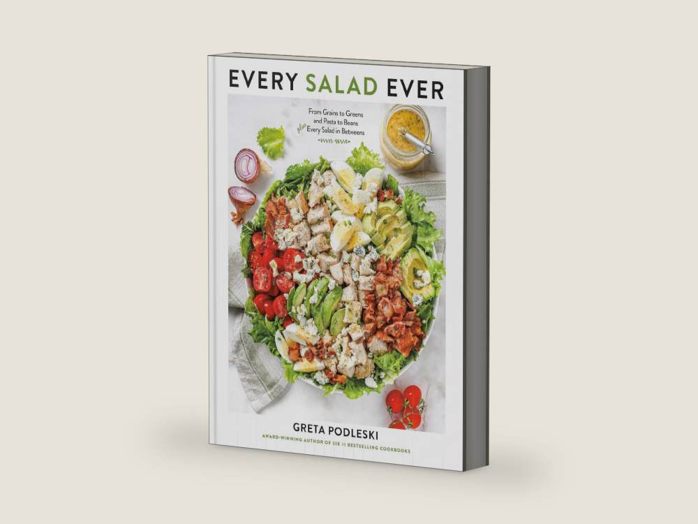 Every Salad Ever: From Grains to Greens and Pasta to Beans Plus Every Salad in Betweens by Greta Podleski | barcode:9798217036790 | source:9798217036790-right-three-quarter.jpg