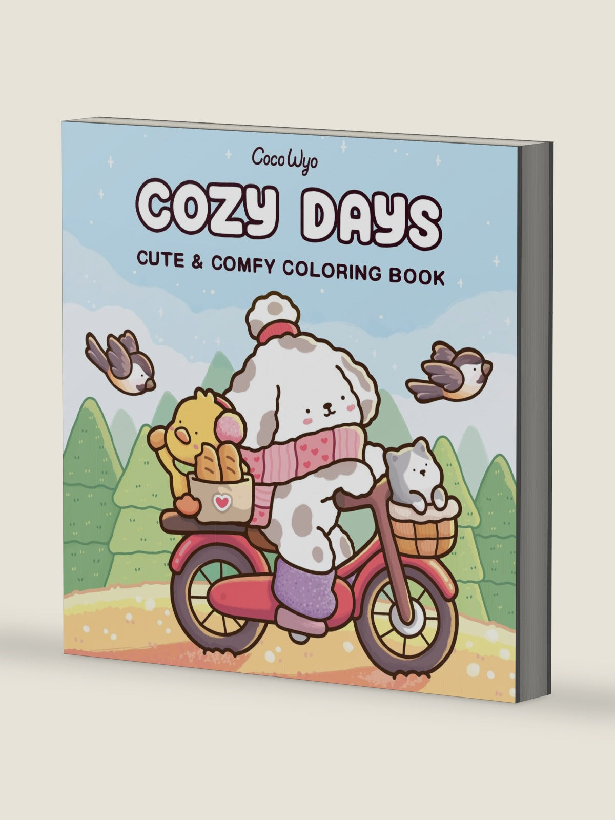 Cozy Days: Coloring Book for Adults and Kids (Cozy Spaces Coloring) by Coco Wyo