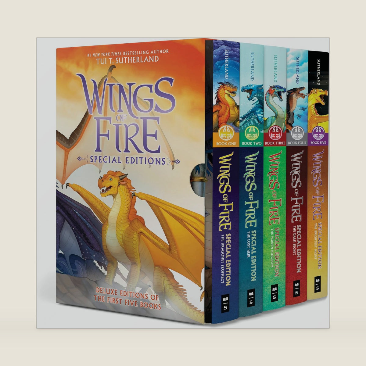 Wings of Fire #1-5 Special Edition Box Set by Tui T. Sutherland
