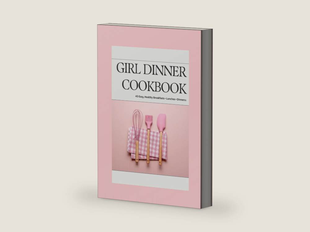 Girl Dinner: 40 Easy Breakfasts, Lunches & Girl Dinners That Actually Nourish You by Mj R W | barcode:9798242229631 | source:9798242229631-right-three-quarter.jpg