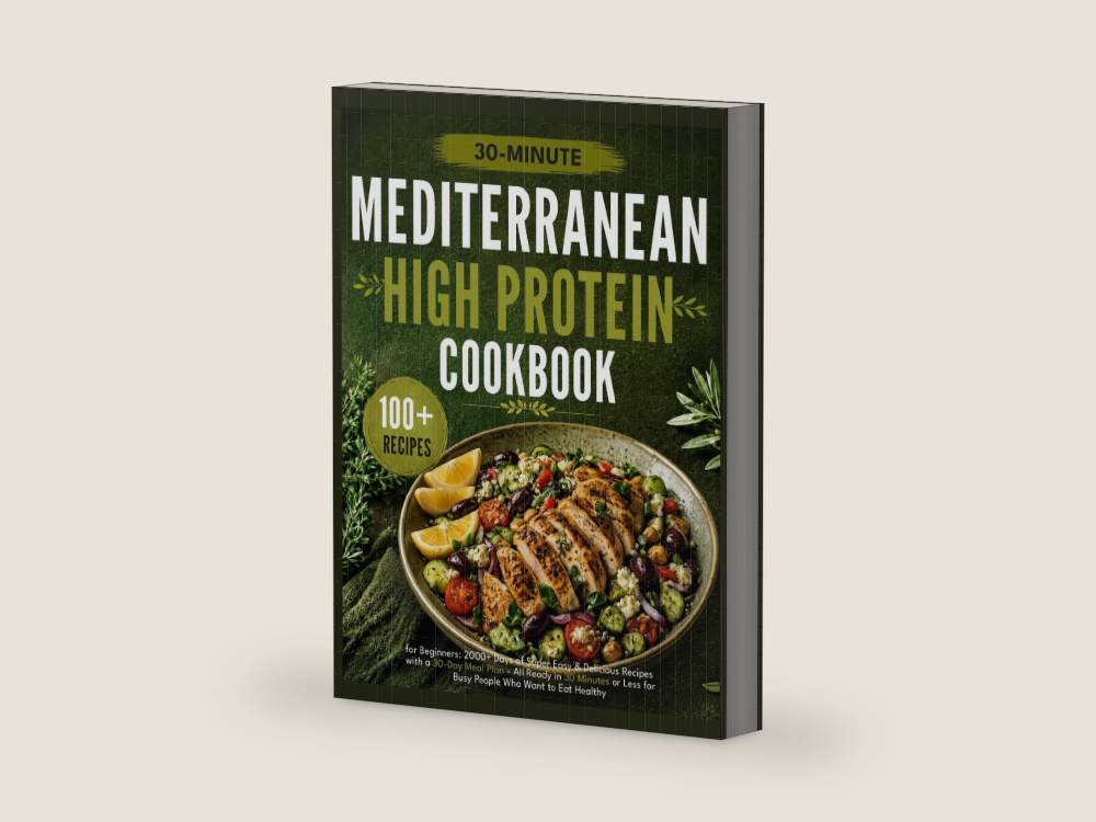 Mediterranean Diet Cookbook for Beginners: 2000+ Days of Super Easy & Delicious Recipes with a 30-Day Meal Plan – All Ready in 30 Minutes or Less for Busy People Who Want to Eat Healthy by Andrew Moore | barcode:9798247457107 | source:9798247457107-right-three-quarter.jpg
