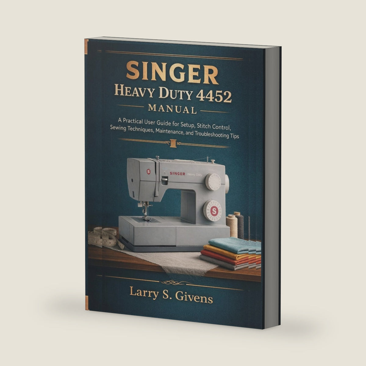 Singer Heavy Duty 4452 Manual: A Practical User Guide for Setup, Stitch Control, Sewing Techniques, Maintenance, and Troubleshooting Tips by Larry S. Givens