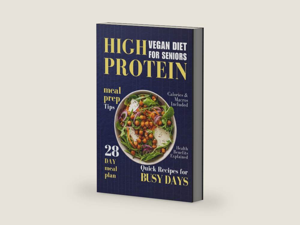 High-Protein Vegan Diet for Seniors: Strong Muscles, Lasting Energy & Better Health, With Easy Plant-Based Recipes for Weight and Blood Sugar Balance. by Shannon Waters | barcode:9798252533841 | source:9798252533841-right-three-quarter.jpg