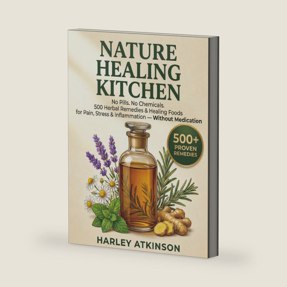 Nature Healing Kitchen: 500 Herbal Remedies & Healing Foods for Pain, Stress & Inflammation — Without Medication by Harley Atkinson